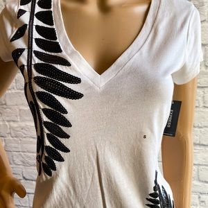Express - NEW - Womens Sequin detail Tee